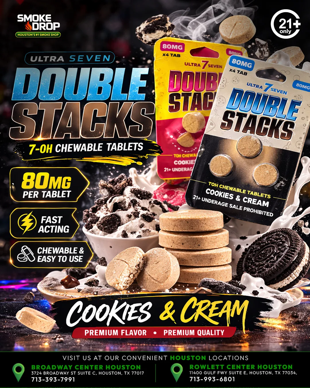 Kratom products at Smoke Drop Houston