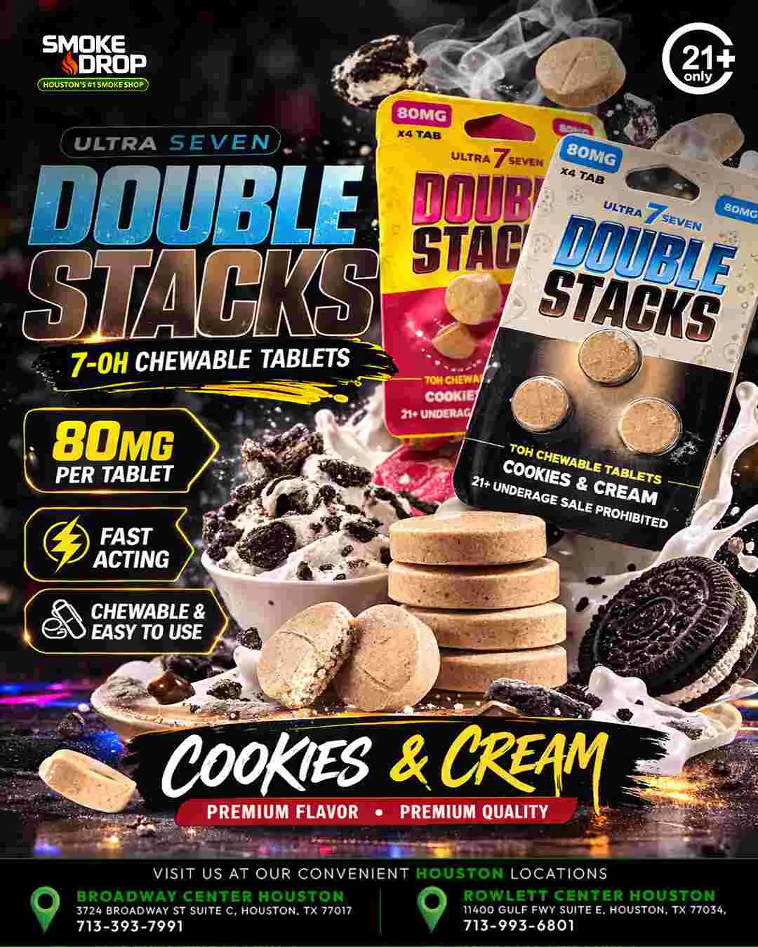 Double Stacks Ultra Seven 7-OH 80mg Houston