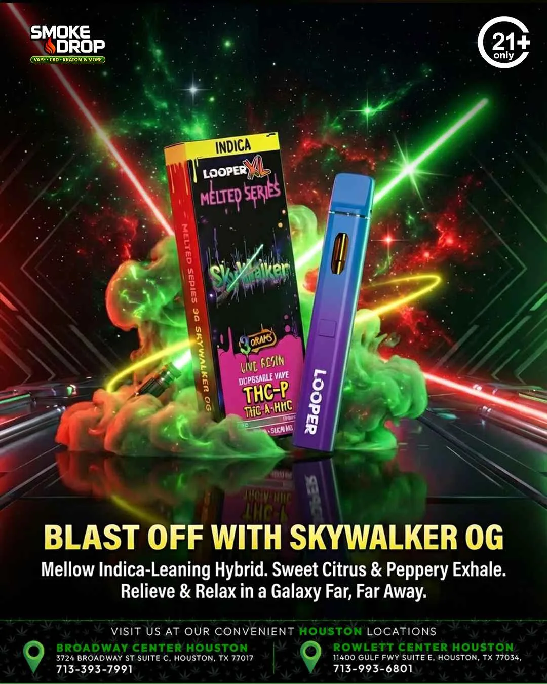 Looper XL Melted Series Skywalker OG THC-P Houston