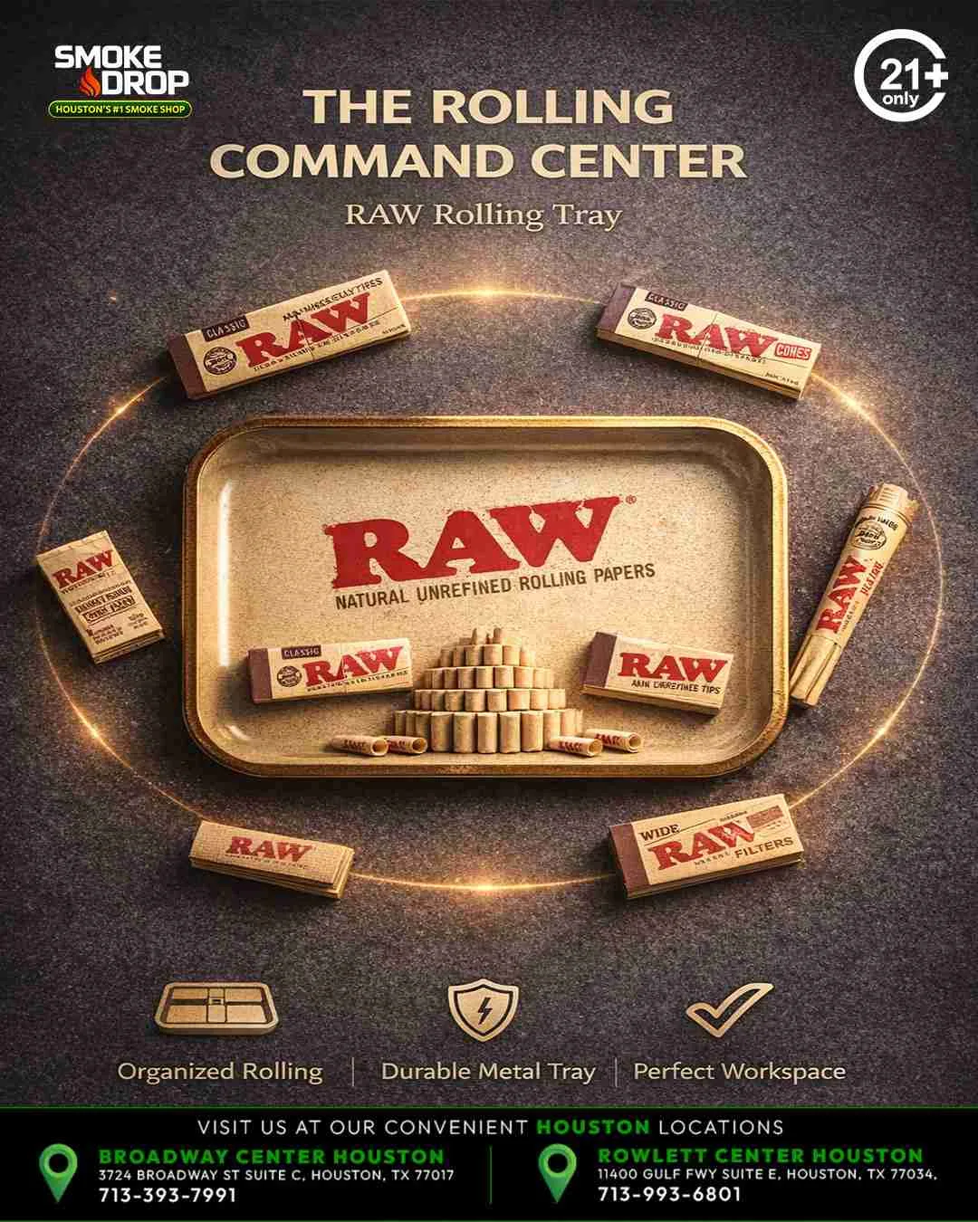 RAW Rolling Tray Houston